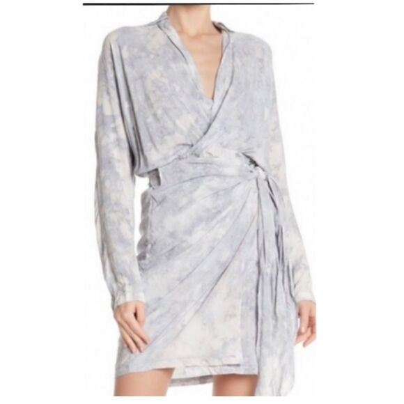 YOUNG FABULOUS & BROKE Raine Tie Dye Wrap Dress - Picture 3 of 15